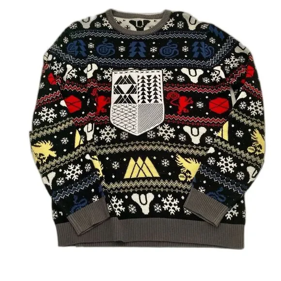 Numskull Destiny Christmas Sweater MEDIUM Unisex Fair Isle Nordic Knit - Picture 1 of 8